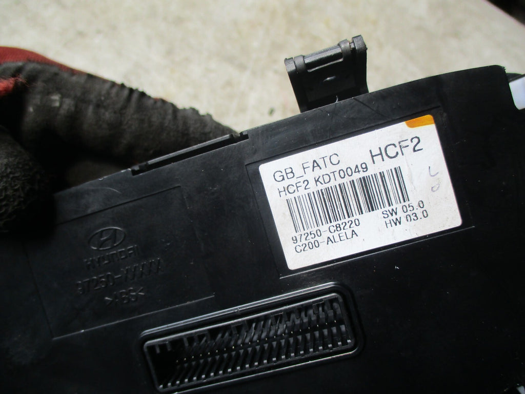 HYUNDAI I20 2016 DIGITAL CLIMATE CONTROL SWITCH PANEL 97250C8220