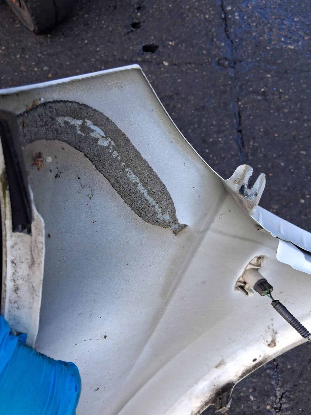 2013 NISSAN QASHQAI J10 OSF DRIVER SIDE FRONT WING PANEL WHITE
