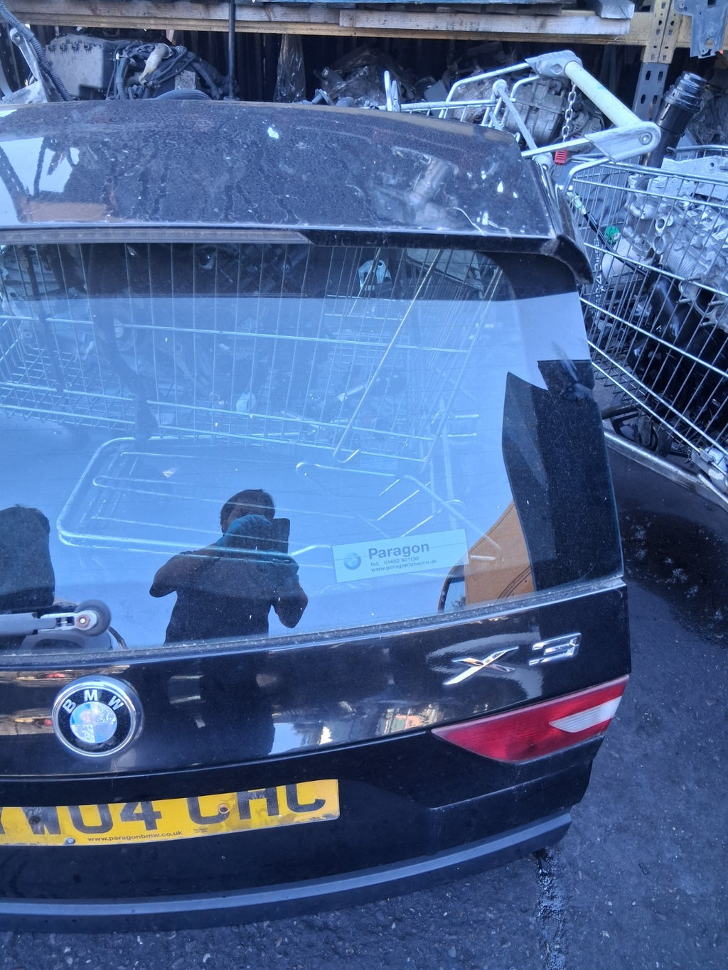 2004 BMW X3 E83 COMPLETE REAR TAILGATE BOOTLID BLACK