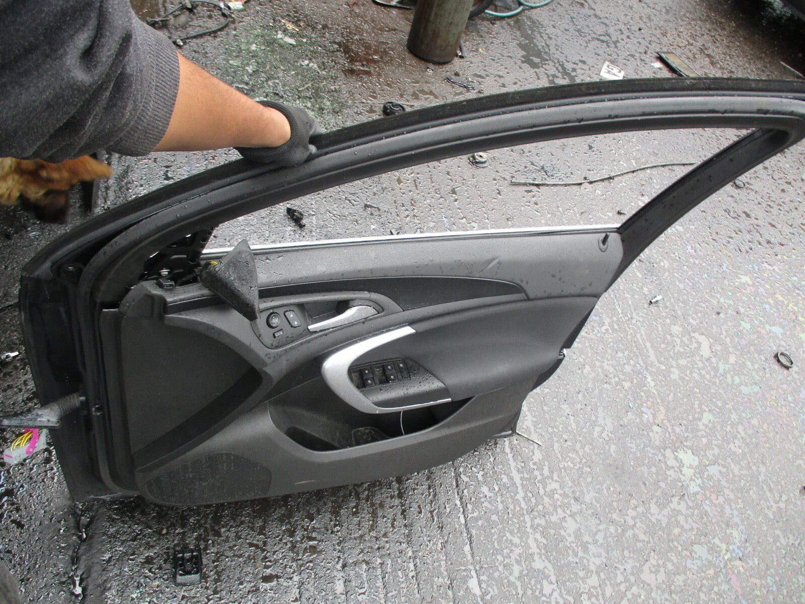 VAUXHALL INSIGNIA A MK1 COMPLETE OSF RIGHT OFF DRIVER SIDE FRONT DOOR BLACK