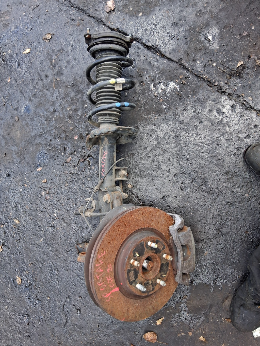 2020 KIA SPORTAGE MK4 OSF DRIVER SIDE FRONT RIGHT HUB LEG SHOCK SPRING