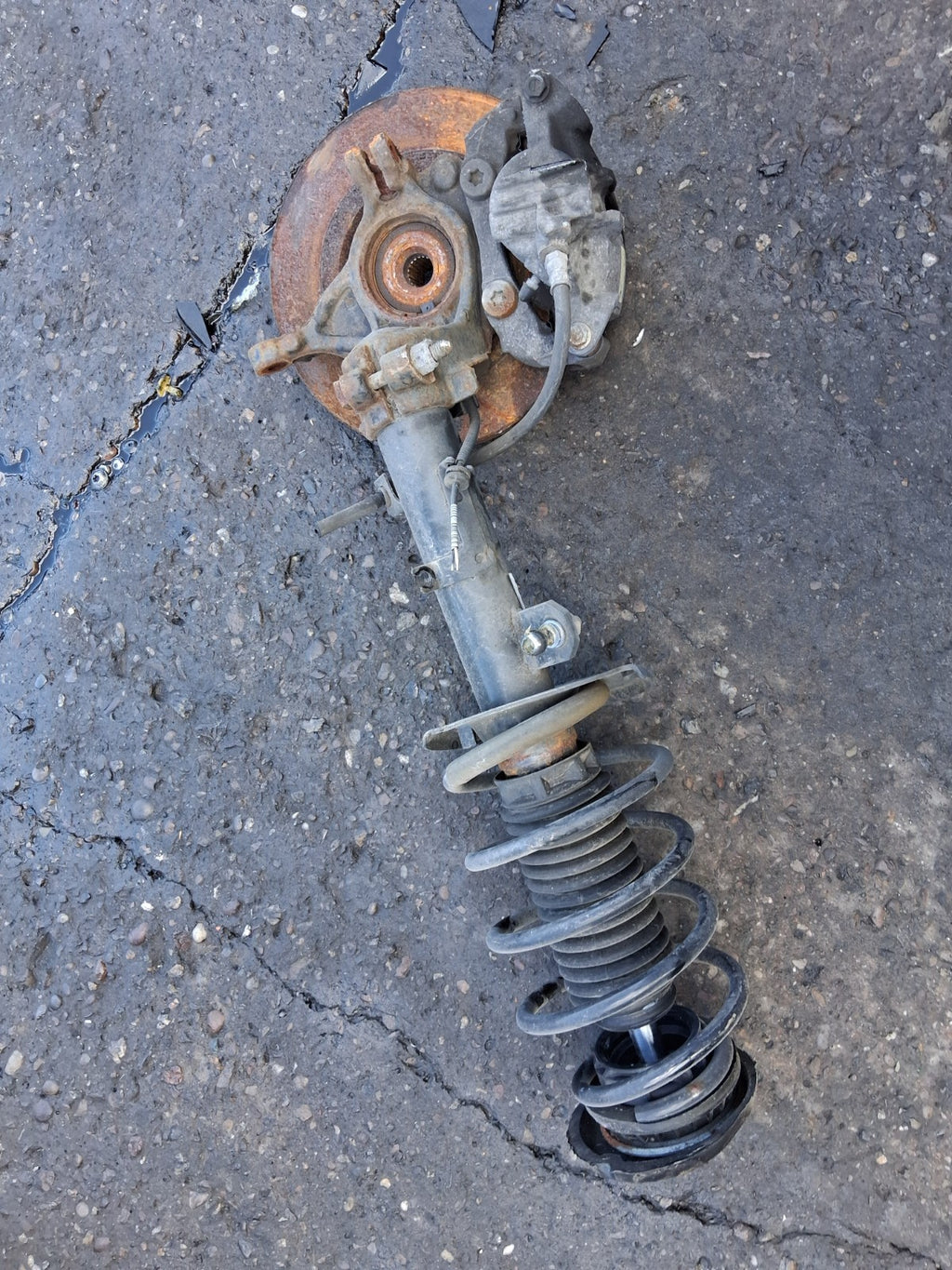 2021 CITROEN C3 MK3 1.2 PETROL MANUAL OS DRIVER SIDE FRONT LEG SHOCK HUB CALIPER