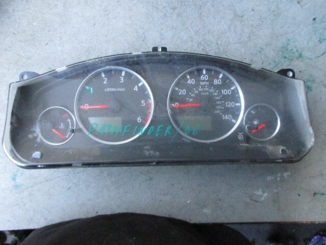 2006 NISSAN PATHFINDER R51 2.5DIESEL SPEEDOMETER INSTRUMENT CLUSTER VP5NFF10890B