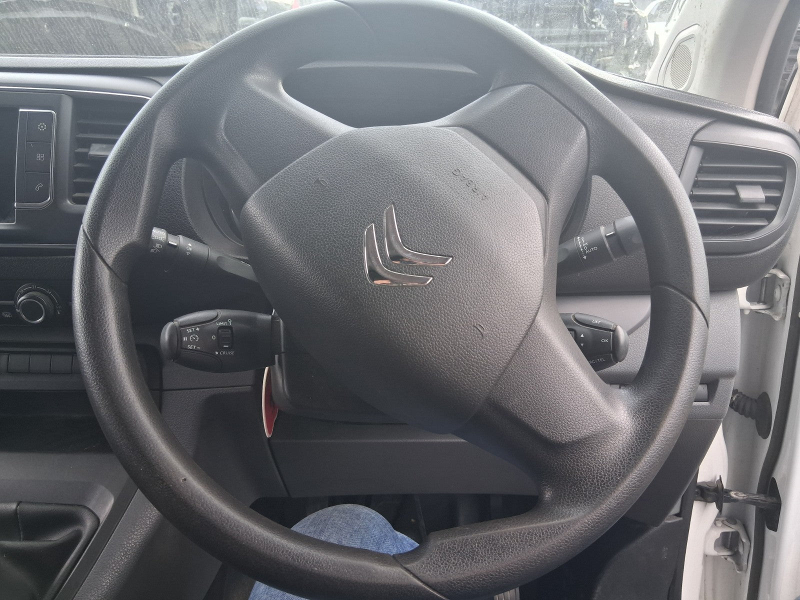 2019 CITROEN DISPATCH VIVARO MK3 LEATHER STEERING WHEEL WITHOUT AIRBAG