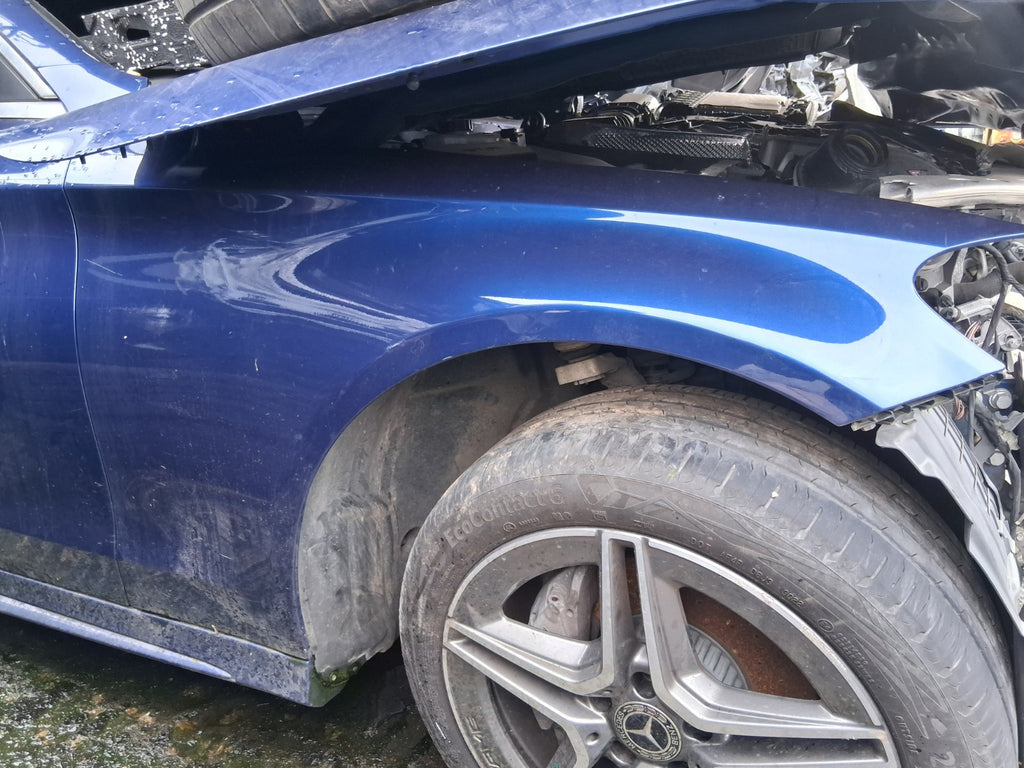 2021 MERCEDES C CLASS C205 COUPE OSF DRIVER SIDE FRONT RIGHT WING PANEL BLUE 896