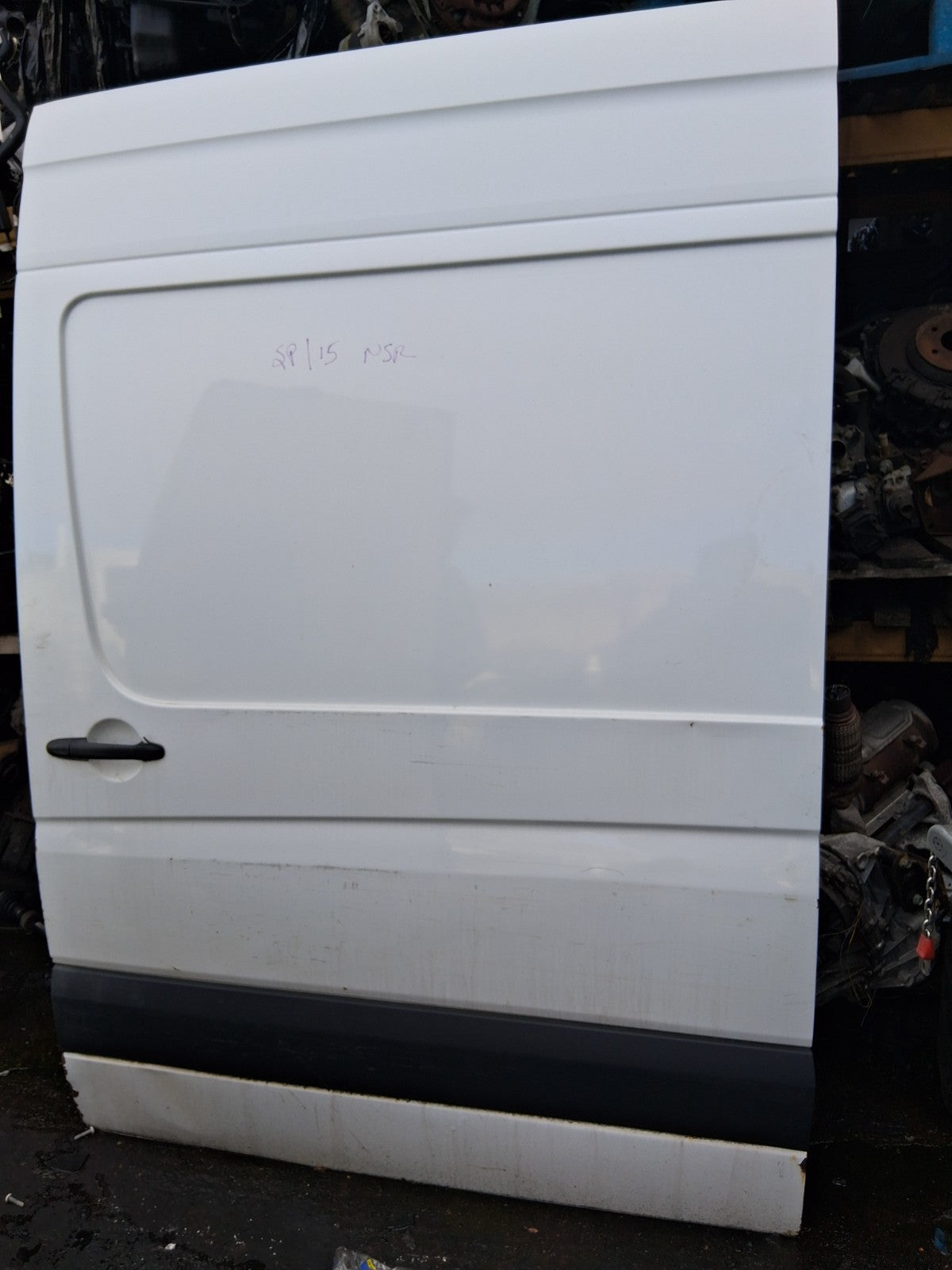 2016 MERCEDES SPRINTER W906 NS PASSENGER SIDE SLIDING DOOR COMPLETE WHITE