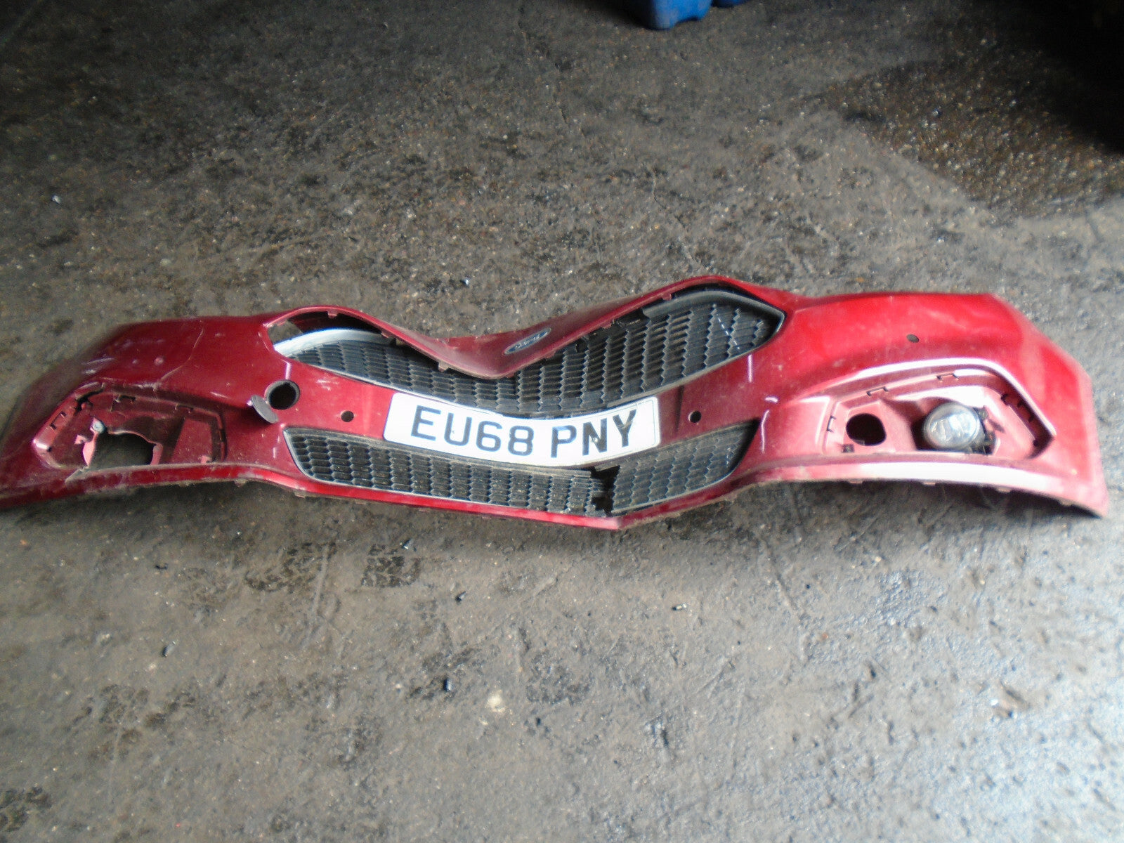FORD S MAX MK2 2018 FRONT BARE BUMPER DAMAGED RUBY RED