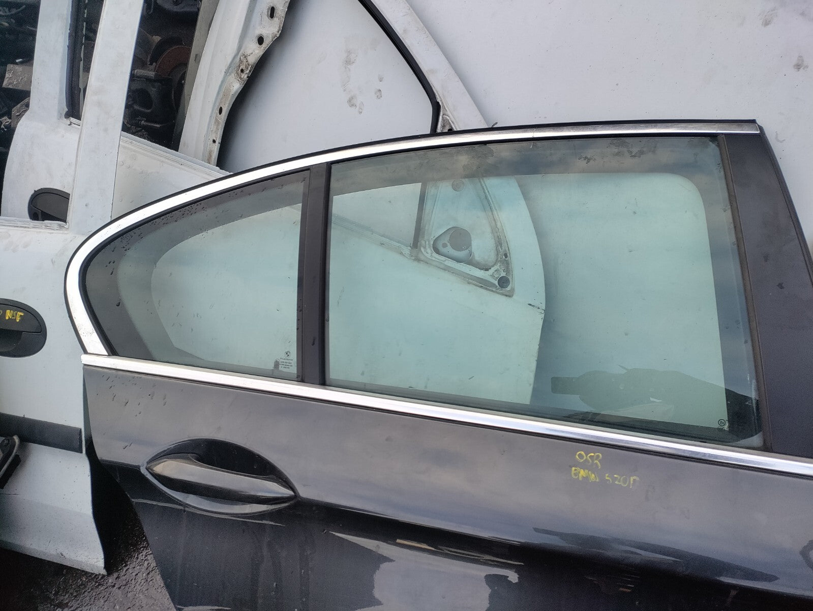 2011 BMW 5 SERIES F10 OSR DRIVER SIDE REAR COMPLETE  DOOR B90 GREY