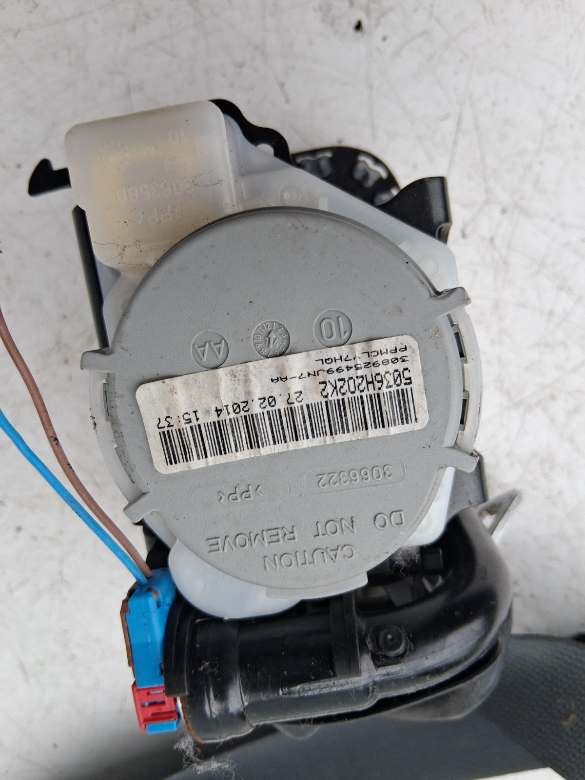 NISSAN QASHQAI MK2 2014 OSF OFF DRIVER RIGHT FRONT SEAT BELT 0589P1000220