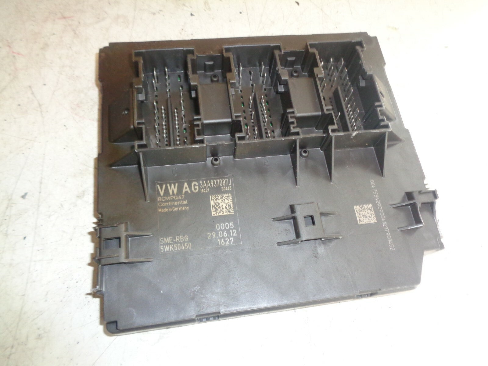 VW VOLKSWAGEN PASSAT CC 2012 FUSE BOX SUPPLY CONTROL ECU MODULE 3AA937087J