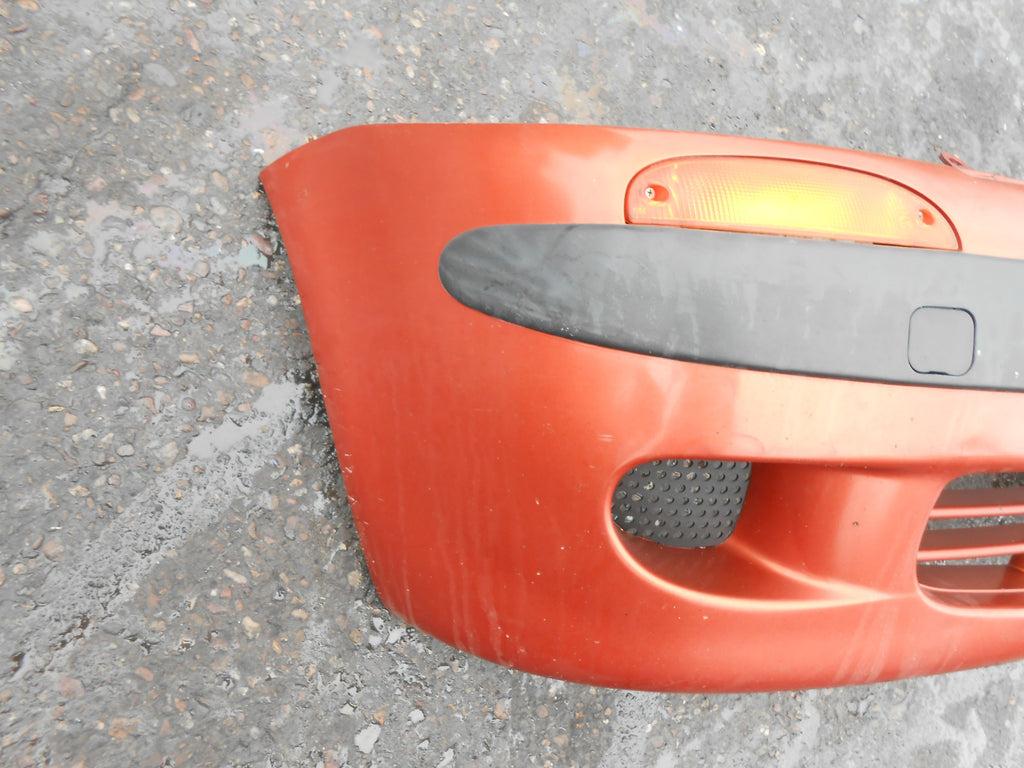DAEWOO MATIZ 1999 COMPLETE FRONT BUMPER ORANGE