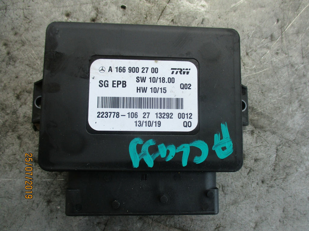 MERCEDES A CLASS W176 REAR BRAKE CONTROL UNIT MODULE A 166 900 27 00
