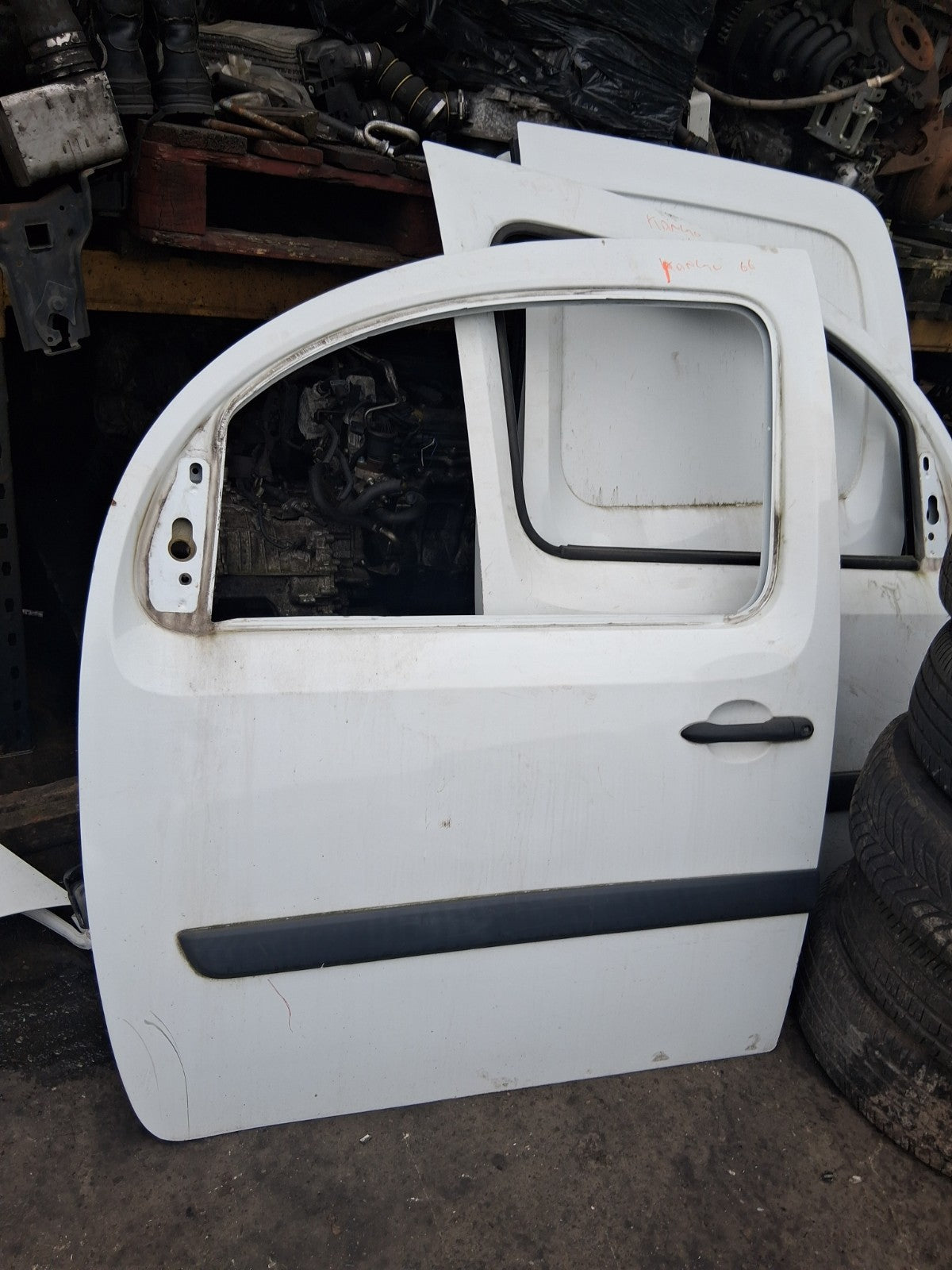 2016 RENAULT KANGOO MK2 NSF PASSENGER SIDE FRONT LEFT BARE DOOR WHITE