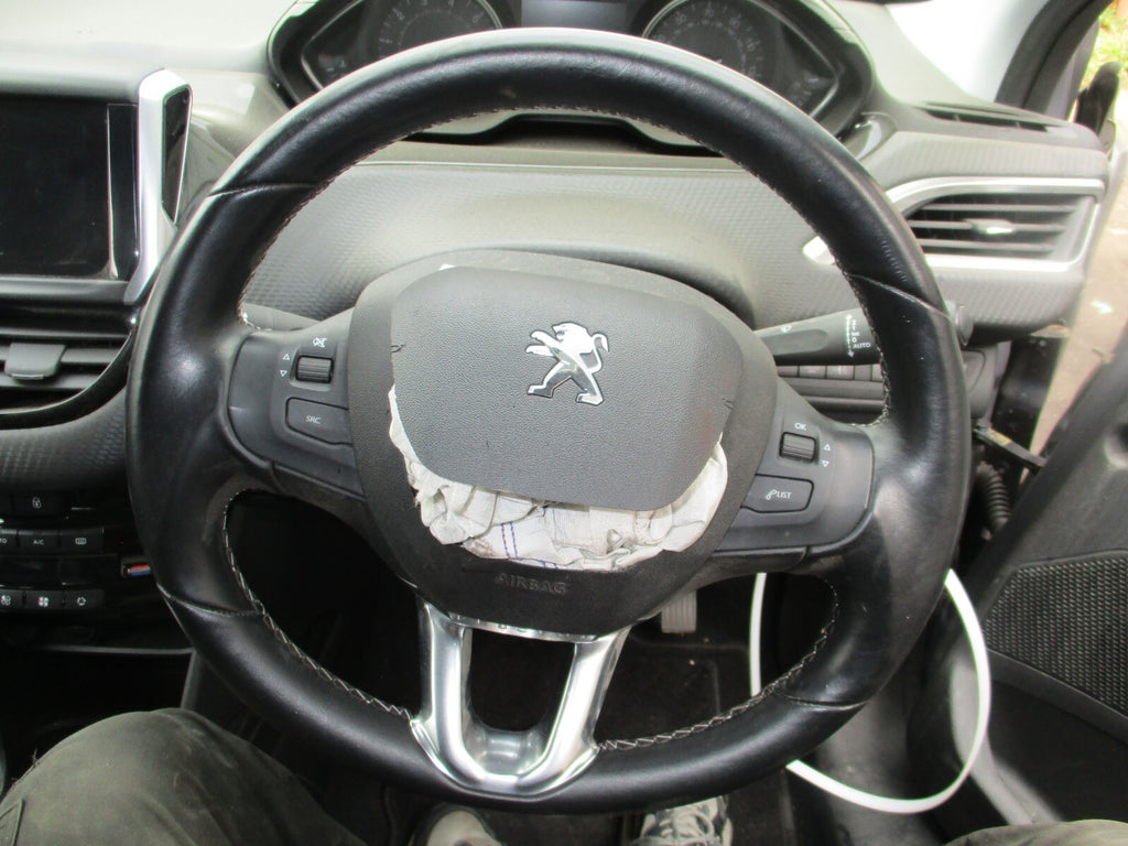PEUGEOT 2008 2018 MK1 3 SPOKE MULTIFUNCTION LEATHER STEERING WHEEL