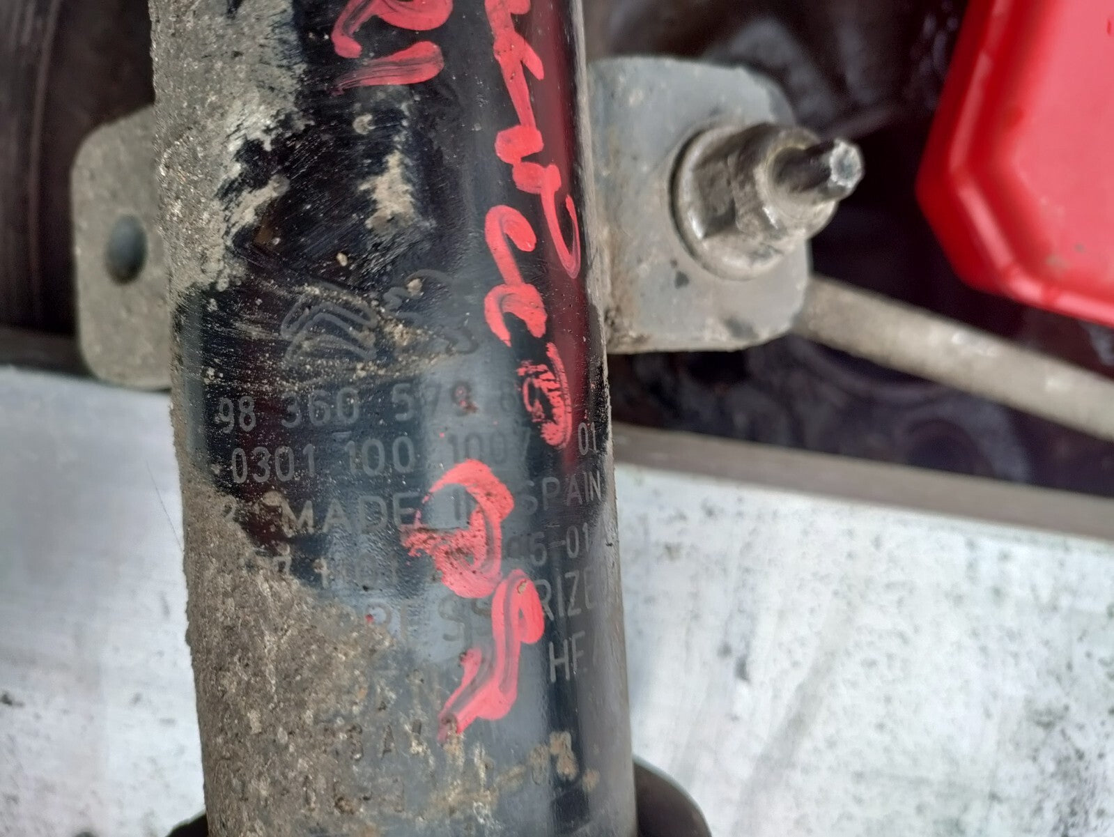 2021 CITROEN BERLINGO MK3 K9 1.5 DIESEL OS DRIVER SIDE SHOCK ABSORBER 9836057980