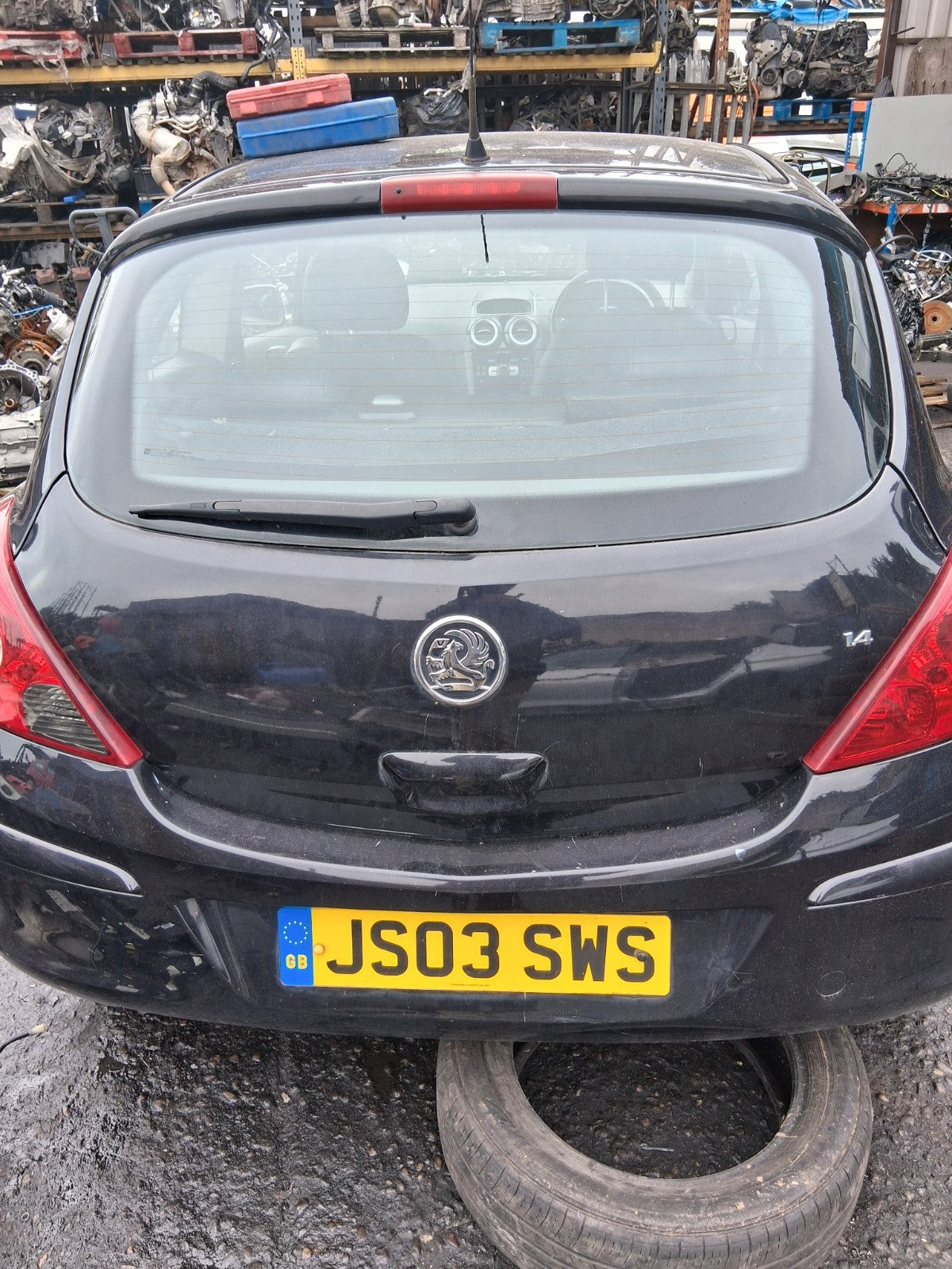 2009 VAUXHALL CORSA D REAR BOOTLID TAILGATE COMPLETE BLACK