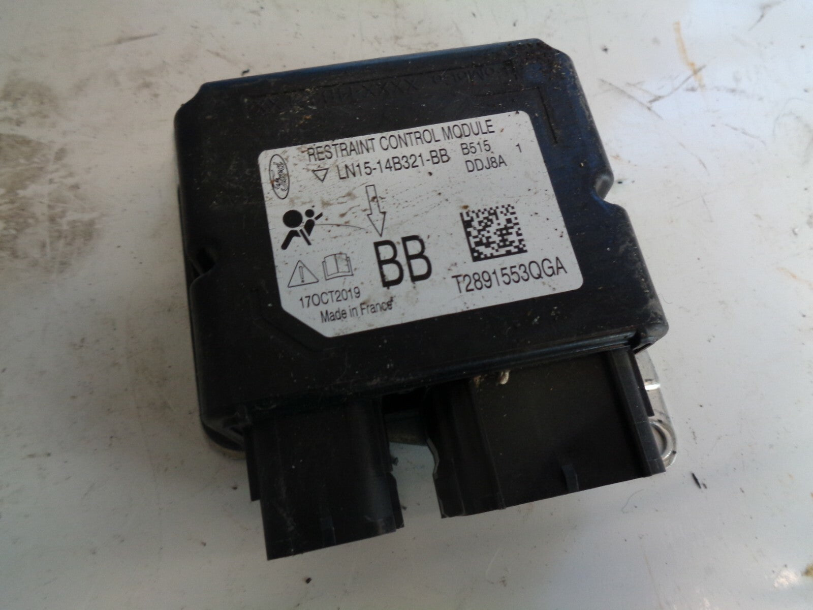 FORD ECOSPORT 2019 5 DOOR HATCHBACK SAFETY BAG ECU MODULE UNIT LN1514B321BB