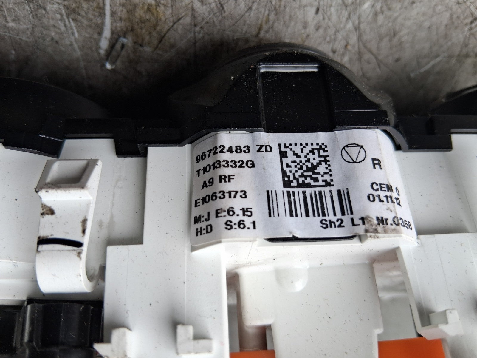 2012 PEUGEOT 208 AC HEATER CLIMATE CONTROL SWITCH PANEL
