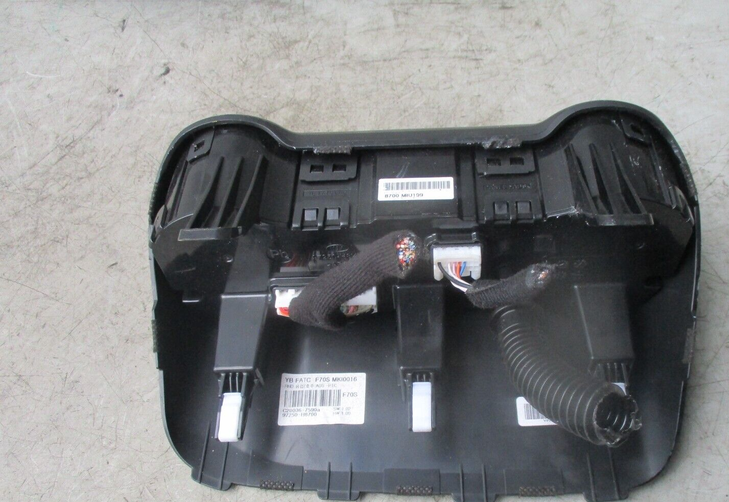 2018 KIA STONIC HEATER AC CLIMATE CONTROL SWITCH PANEL C20036-7820