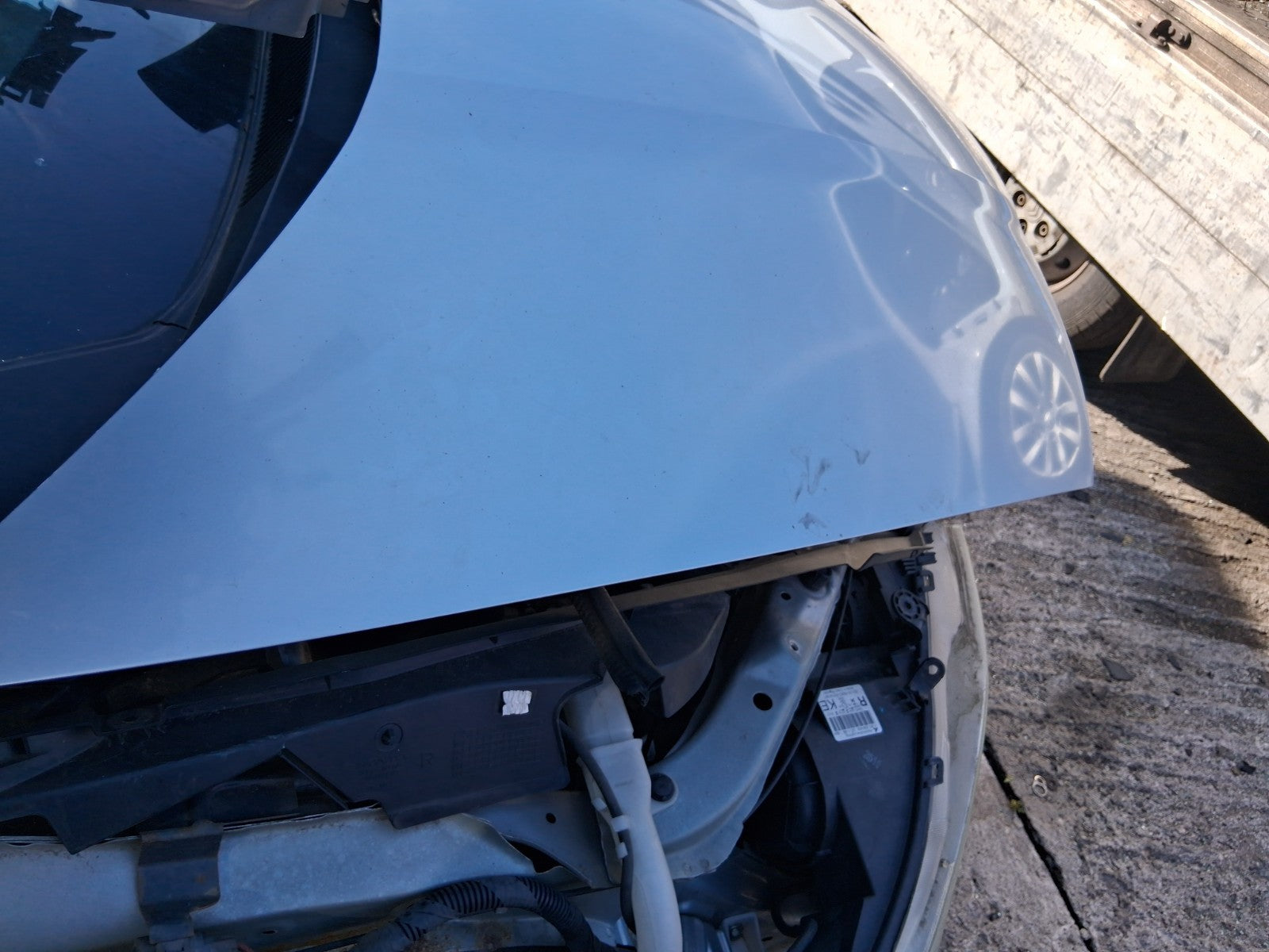 2007 HONDA CIVIC MK8 FRONT BONNET HOOD PANEL SILVER METALIC NH700M