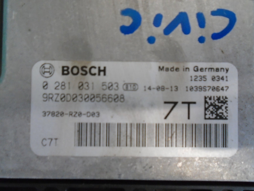 HONDA CIVIC 2015 MK9 ENGINE ECU 0281031503