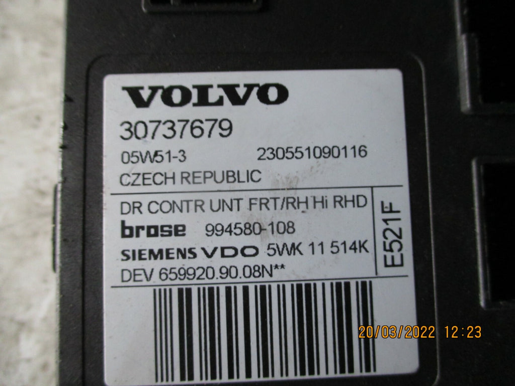 VOLVO V50 2005 OSF FRONT DRIVER SIDE WINDOW MOTOR 30737679