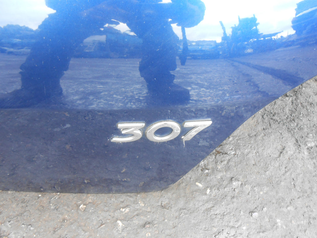 PEUGEOT 307 2003 HATCHBACK COMPLETE BOOTLID TAILGATE EGED CHINA BLUE