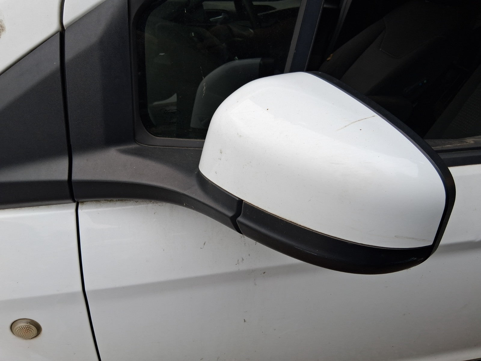 2015 FORD TRANSIT COURIER MK1 NSF PASSENGER FRONT MANUALFOLD WING MIRROR WHITE