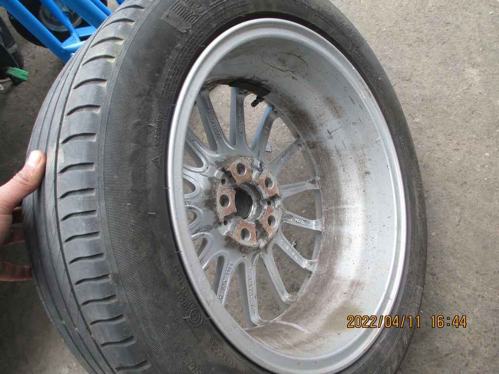 JAGUAR XE 2016 17 INCH SINGLE ALLOY WHEEL WITH TYRE 205/55R17 REF 2