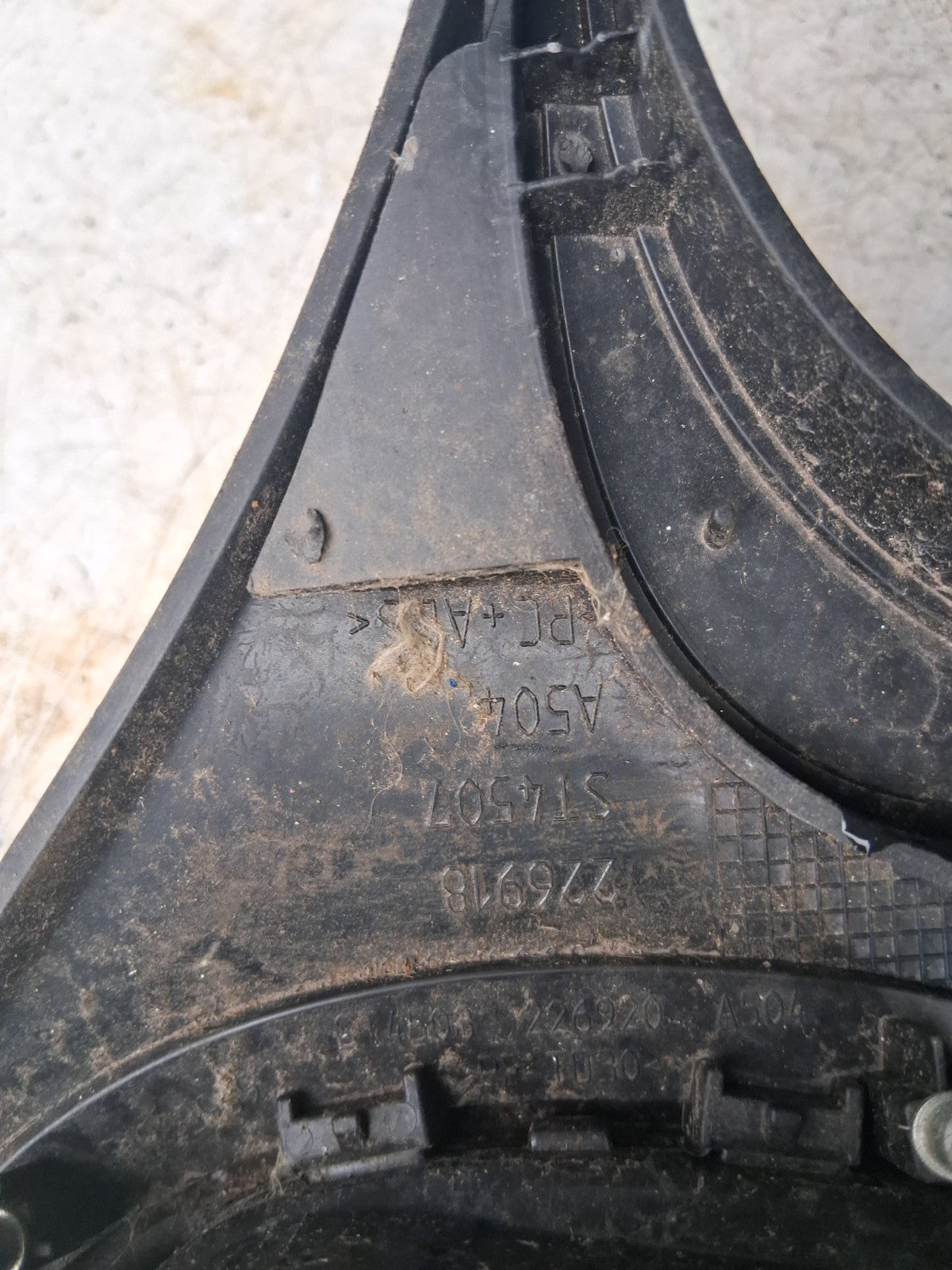 2012 FIAT 500 LOUNGE MK1 FRONT DASHBOARD AIR VENT TRIM PANNEL 735526478