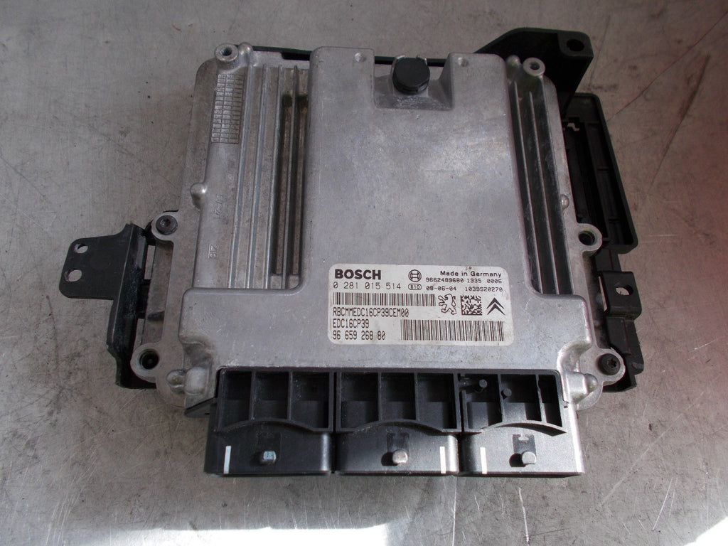2010 CITROEN C6 2.2 HDI 16V DIESEL ENGINE CONTROL UNIT ECU 0281015514 9665926880