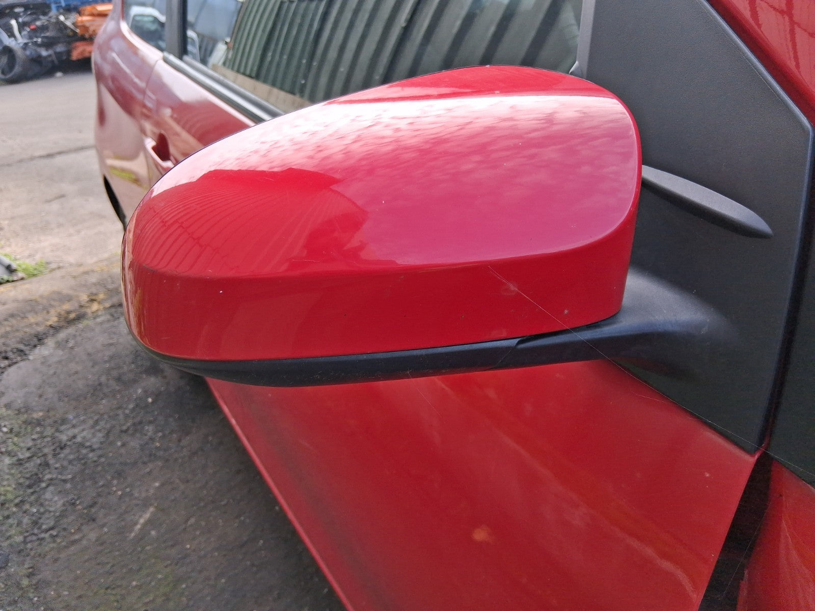 2016 PEUGEOT 108 MK2 OSF DRIVER SIDE FRONT RIGHT WING MIRROR RED