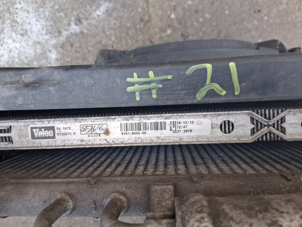2013 FORD FIESTA MK7 1.5 DIESEL RADIATOR RAD PACK 8V518005DG