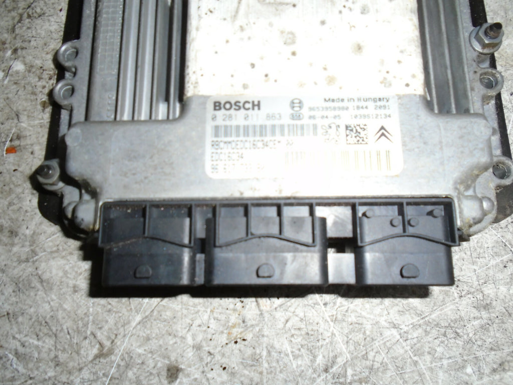 PEUGEOT 307 2006 1.6 DIESEL ECU ENGINE CONTROL MODULE UNIT 9661773380