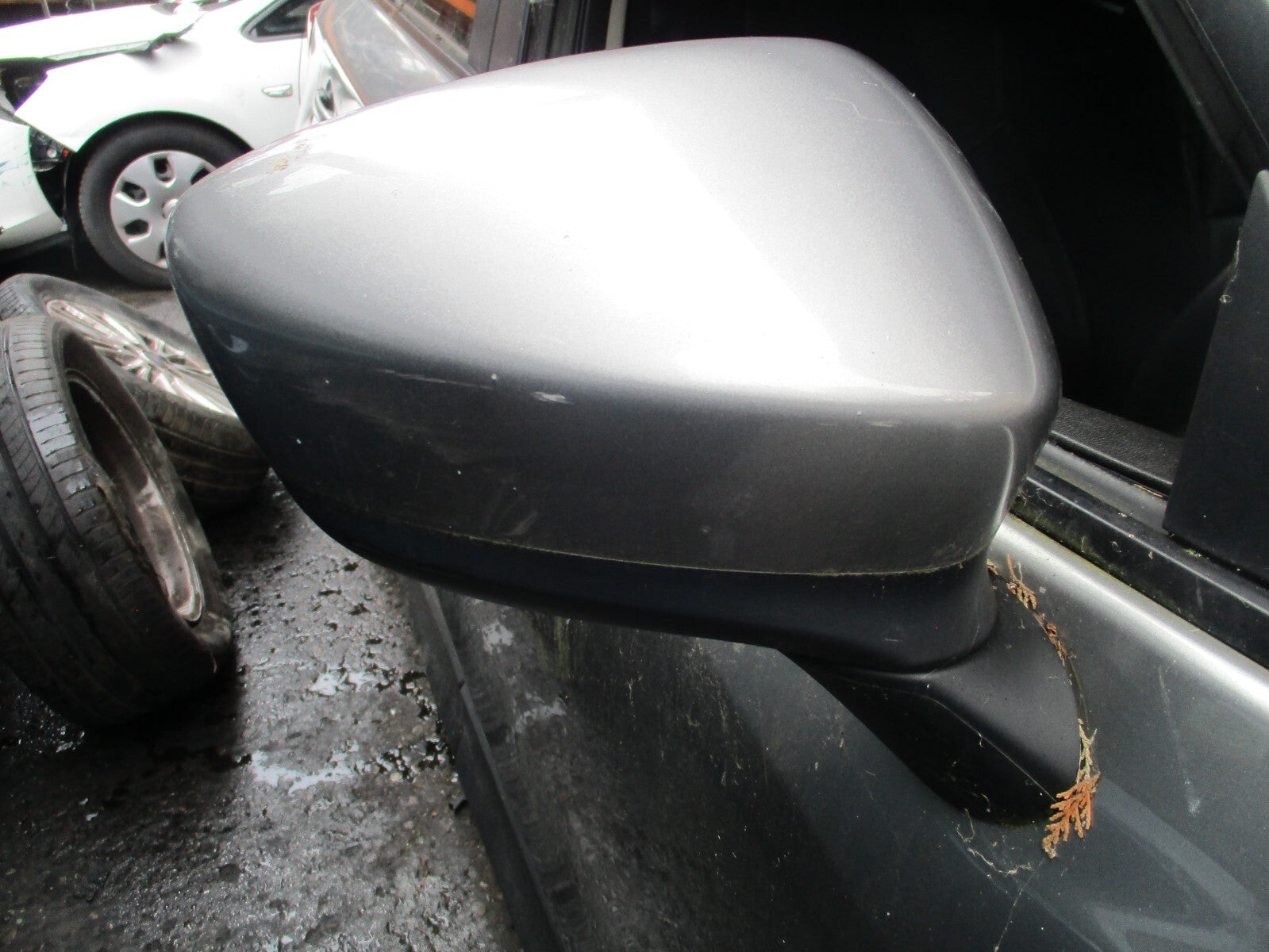2013 MAZDA CX 5 MK1 OSF DRIVER SIDE POWER FOLD WING MIRROR LIQUID SILVER P38