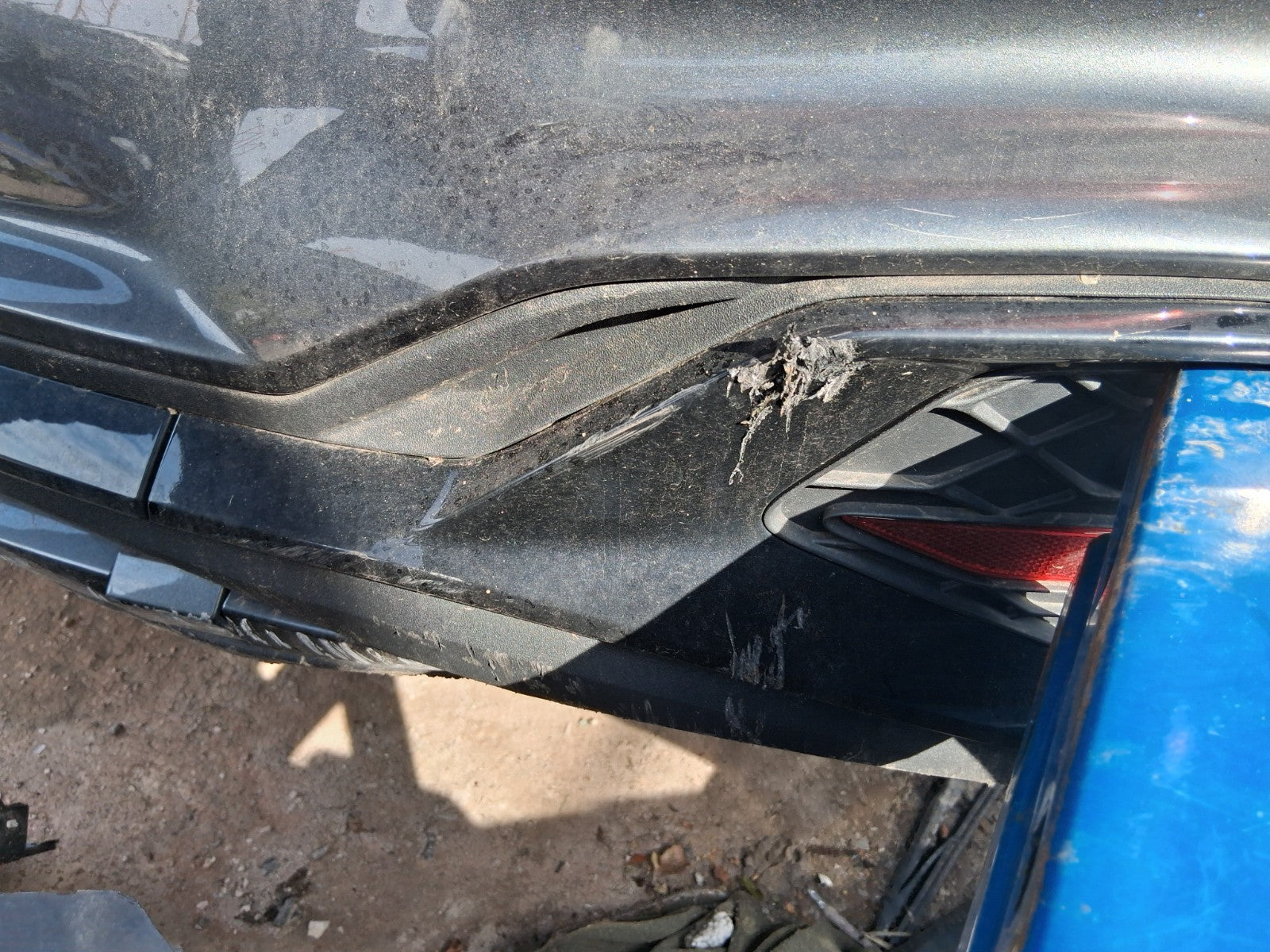 2021 AUDI Q2 MK1 FACELIFT COMPLETE REAR BUMPER WITH PDC SENSORS GREY