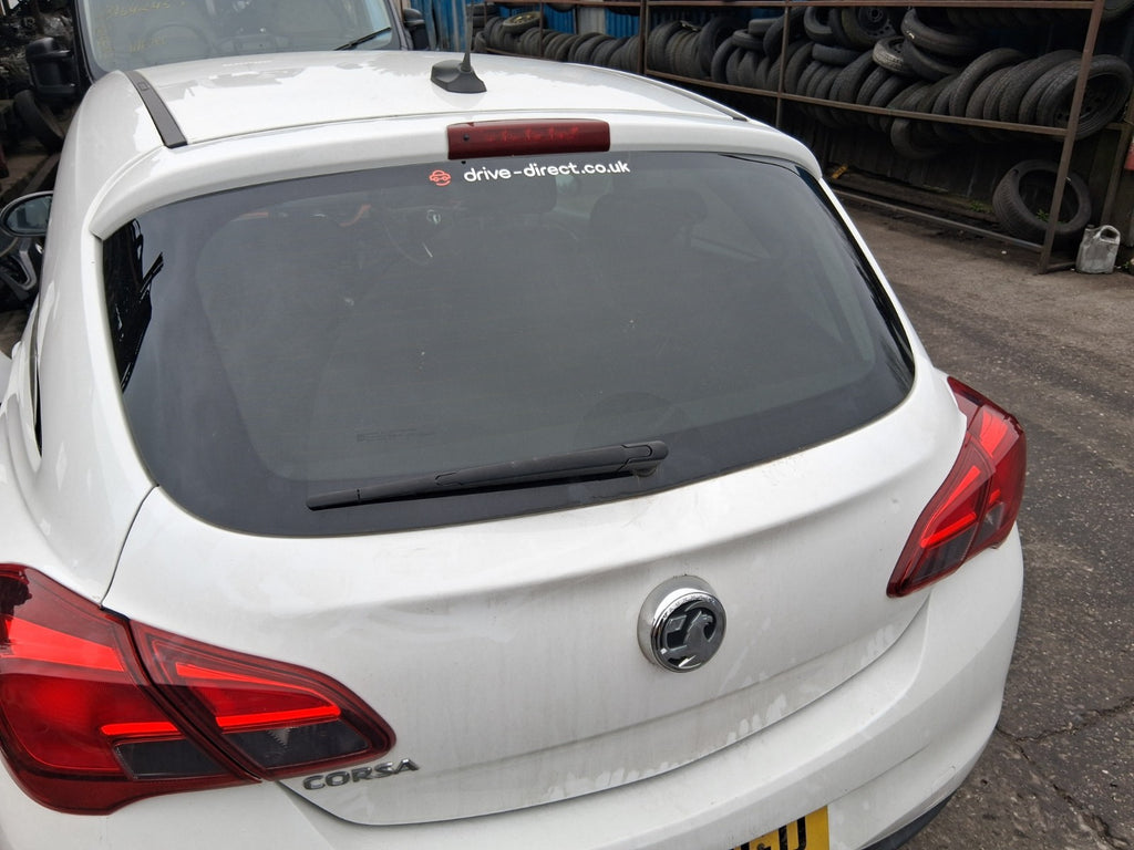 2019 VAUXHALL CORSA E 3 DOOR BARE REAR TAILGATE BOOTLID OLYMPIC WHITE Z40R