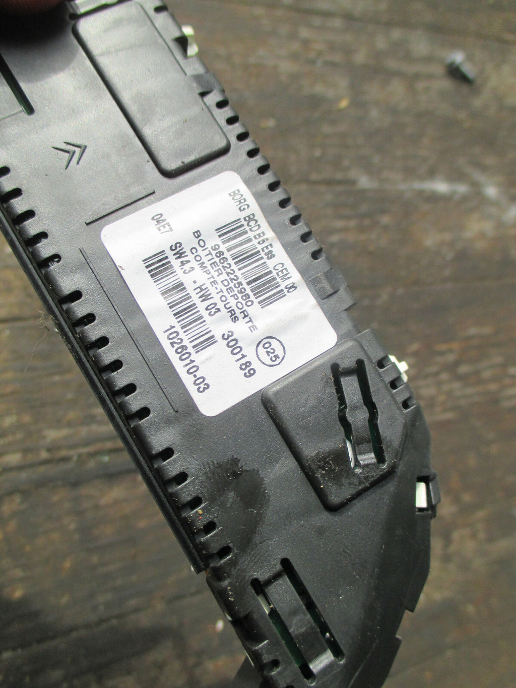 CITROEN C4 2007 DASHBOARD MULTIFUNCTION CLOCK DISPLAY 9662225980