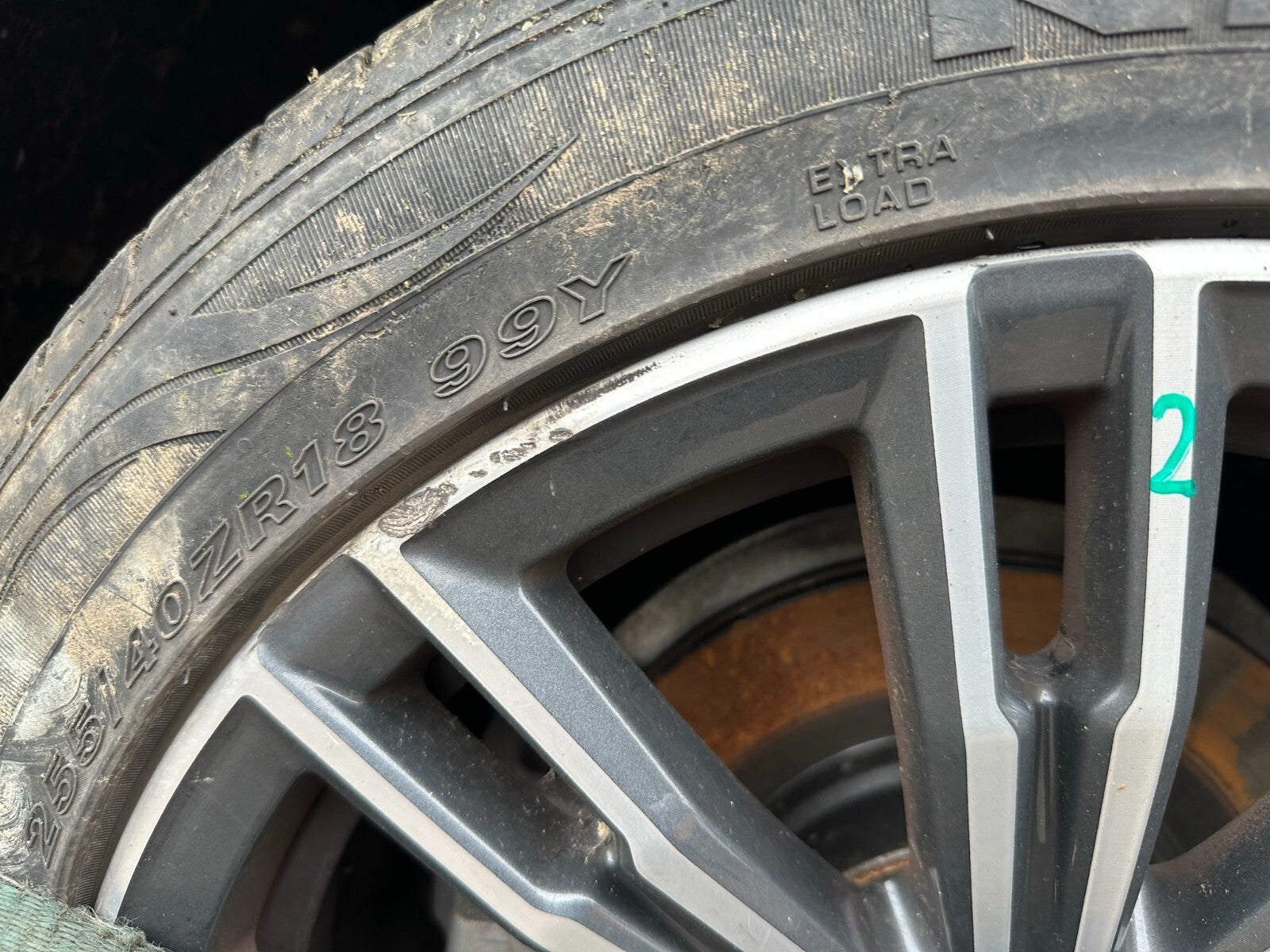2019 BMW 3 SERIES G20 18 INCH ALLOY WHEEL DIAMOND CUT REAR 255/40R18 REF4