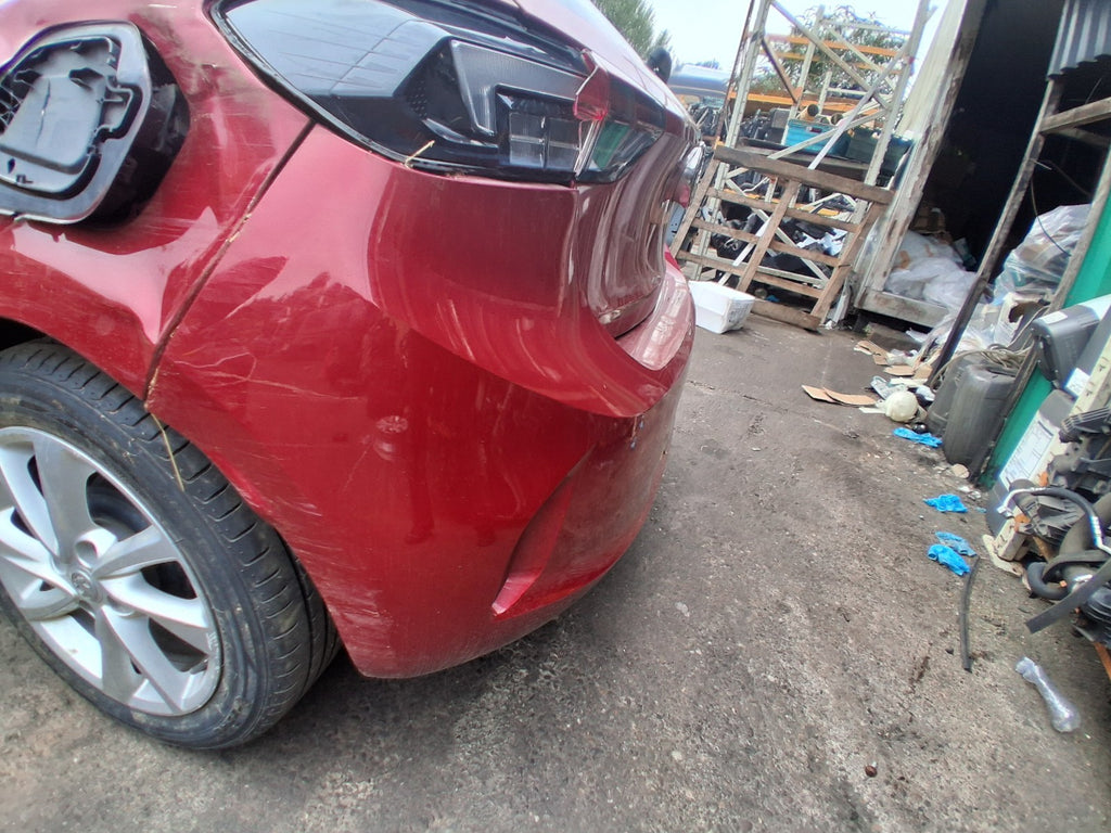 2020 VAUXHALL CORSA F HATCHBACK REAR COMPLETE BUMPER RED