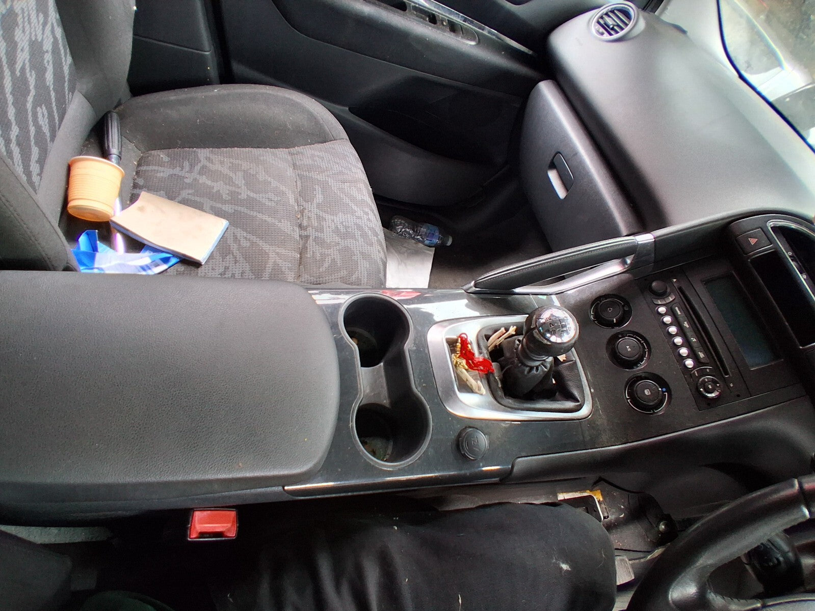 2012 PEUGEOT 3008 MK1 CENTRE CONSOLE SURROUND TRIM PANEL COVER