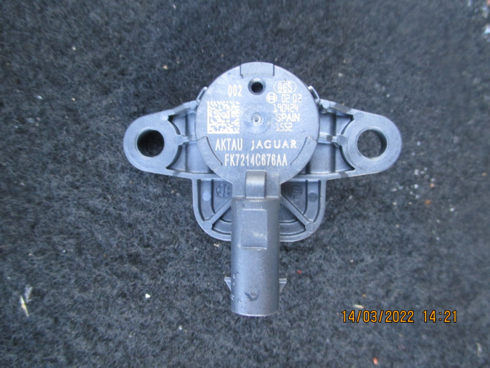 JAGUAR XE 2019 FRONT IMPACT CRASH SENSOR FK7214C676AA