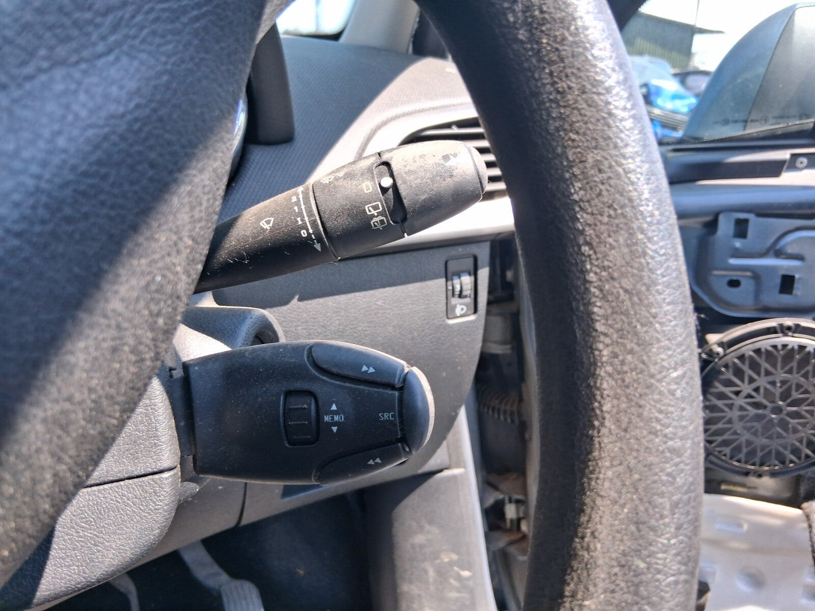 2009 PEUGEOT 207 INDICATOR WIPER STALK SWITCH WITH SQUIB