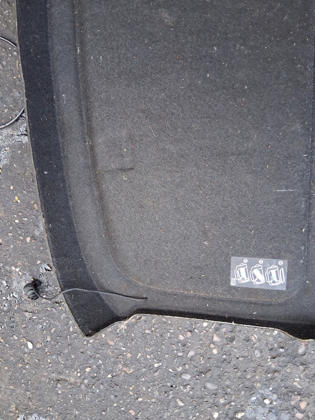 2015 VW VOLKSWAGEN GOLF MK7 REAR STORAGE PARCEL SHELF LOAD COVER 5G6867769