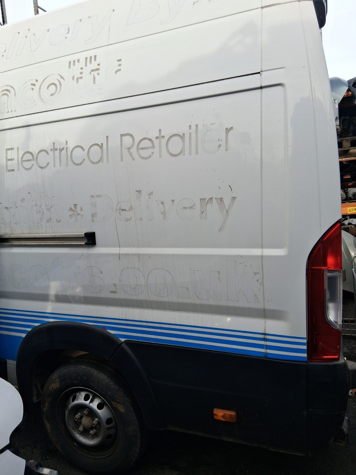 2023 FIAT DUCATO MK3 NSR PASSENGER SIDE REAR LEFT QUARTER PANEL
