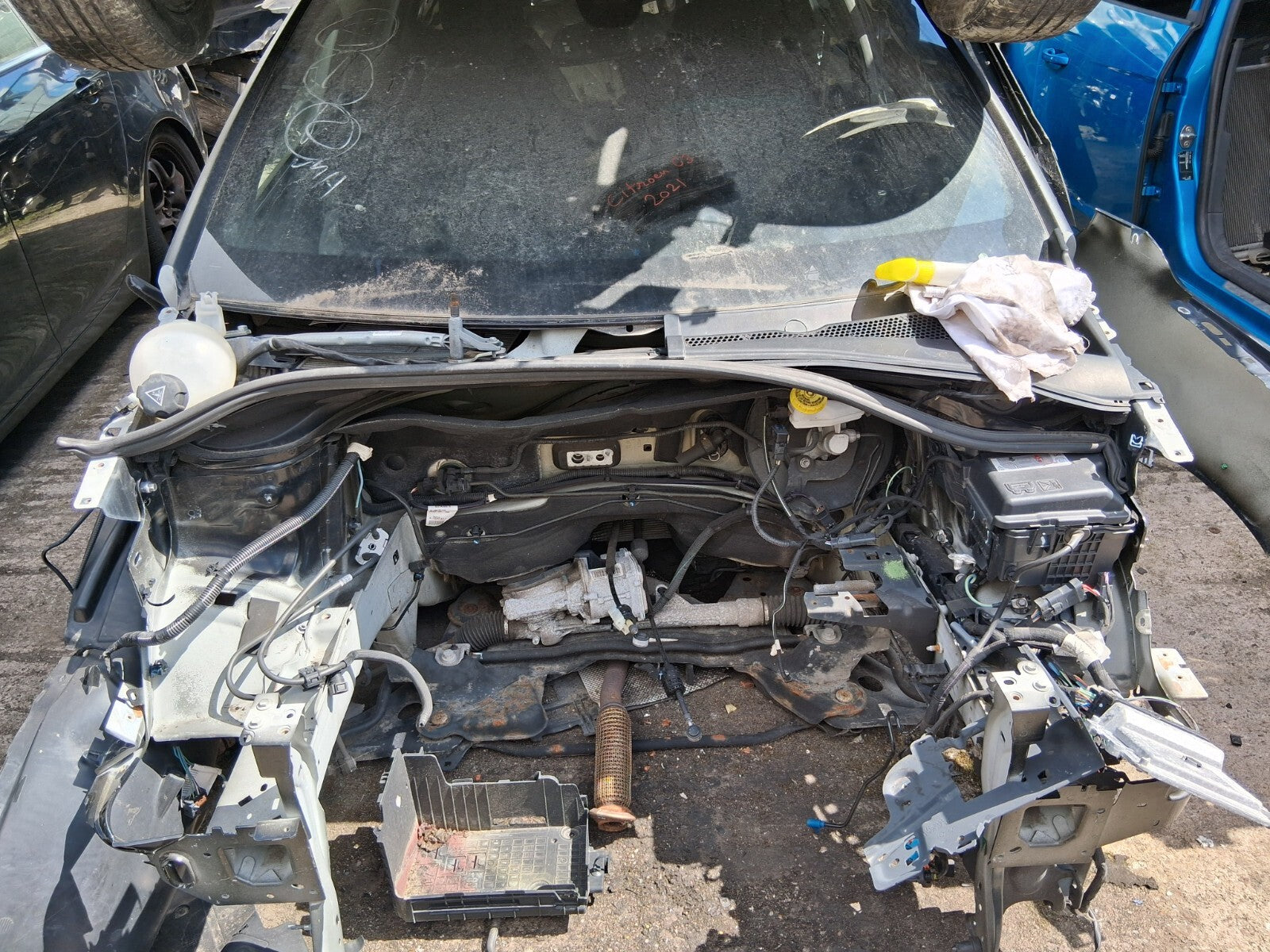 2021 CITROEN C3 MK3 OSR DRIVER SIDE REAR BARE DOOR NOIR PERLA NERA KTV