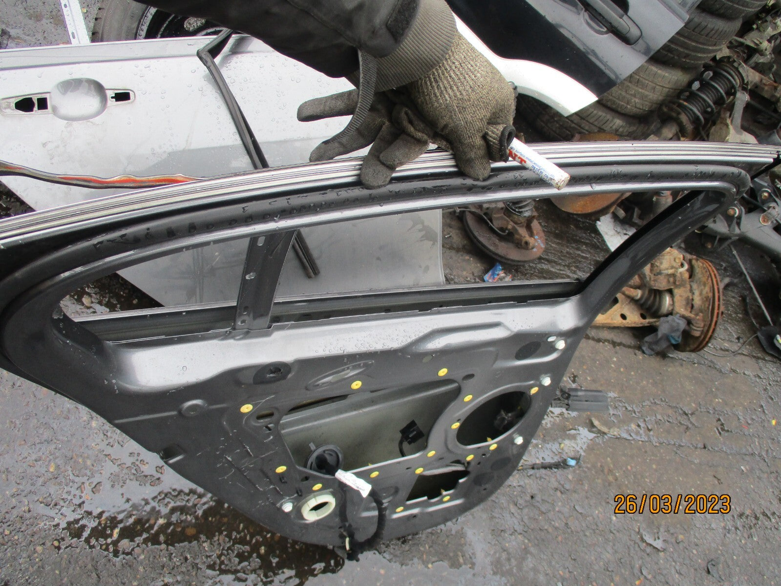 JAGUAR XE 2017 NSR PASSENGER SIDE REAR BARE DOOR AMMONITE GREY