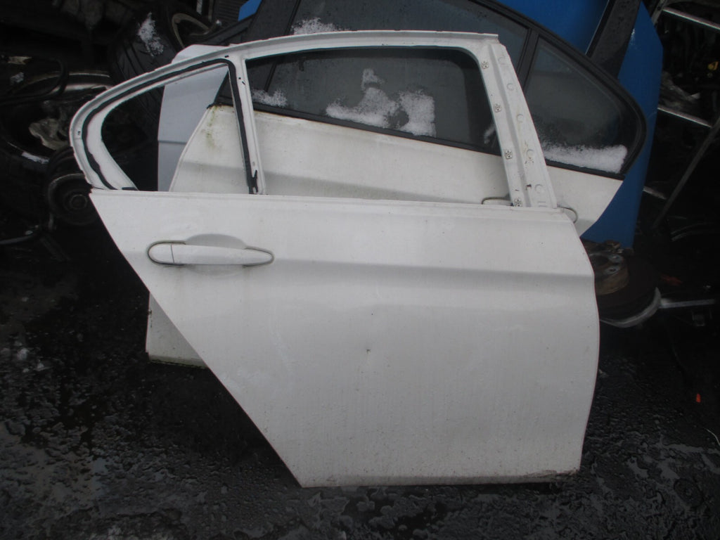 BMW 3 SERIES F30 2018 OSR DRIVER SIDE REAR BARE DOOR ALPINE WHITE