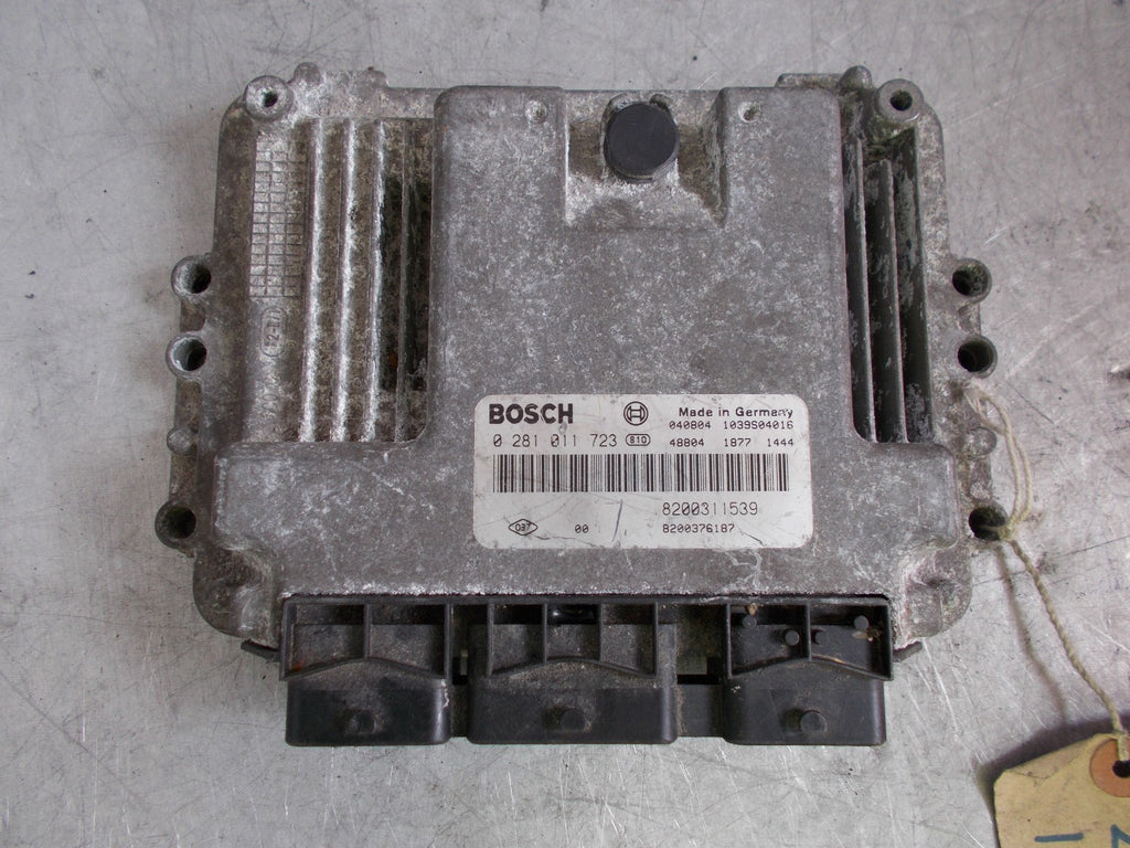 2002 RENAULT LAGUNA MK2 1.9 DCI DIESEL ENGINE ECU 0281011723 8200311539