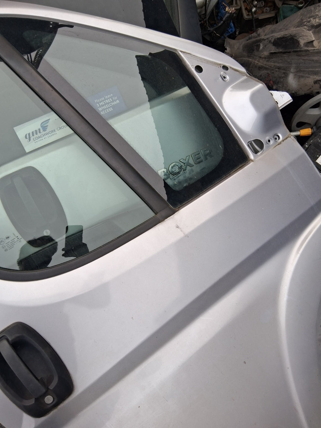 2021 PEUGEOT BOXER MK3 OSF DRIVER SIDE FRONT RIGHT BARE DOOR GREY